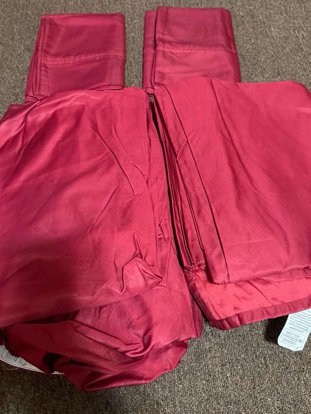 Cotton Sheet Set in Red